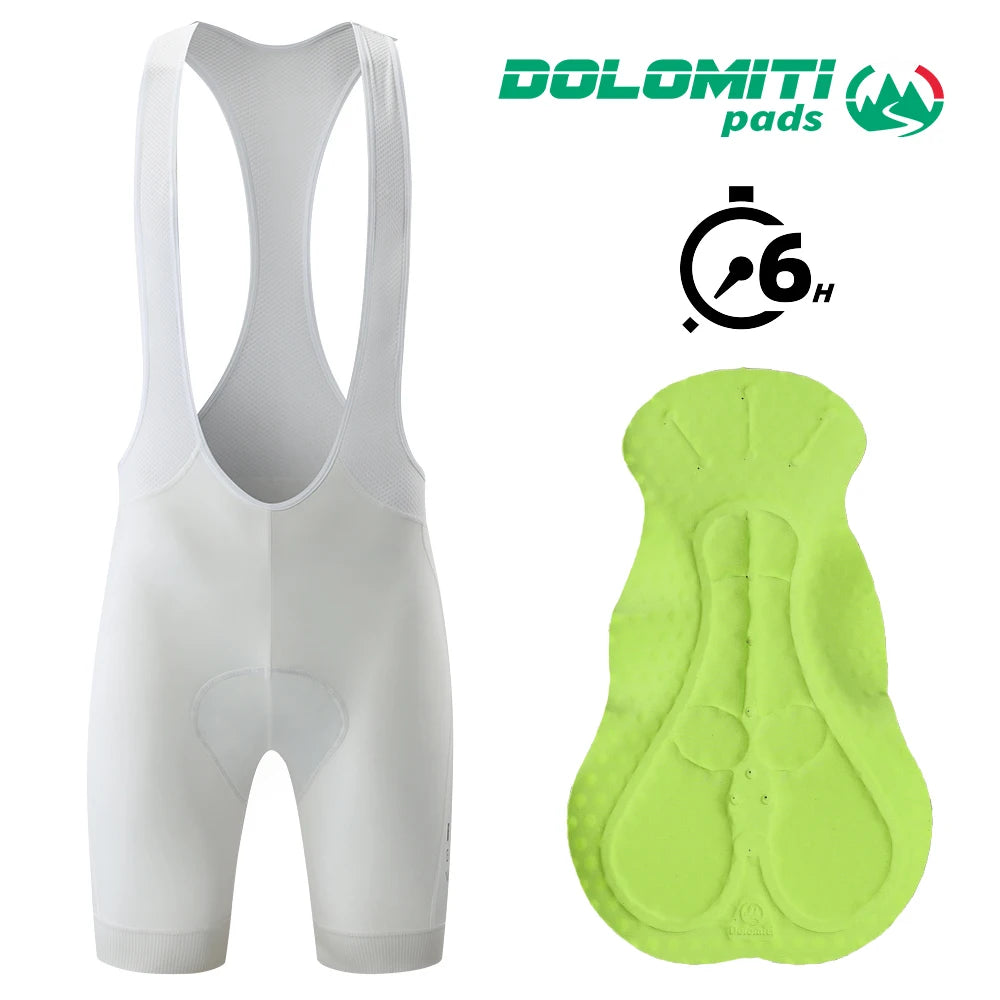 RION Women Men Cycling Bib Shorts Mountain Bike Breathable Padded MTB Tights Bicycle Wear Outdoor Sports Italian Dolomiti 6H