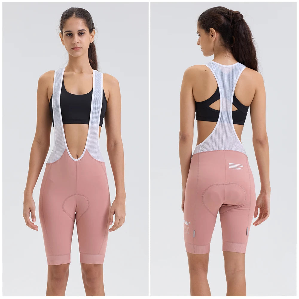RION Women Men Cycling Bib Shorts Mountain Bike Breathable Padded MTB Tights Bicycle Wear Outdoor Sports Italian Dolomiti 6H