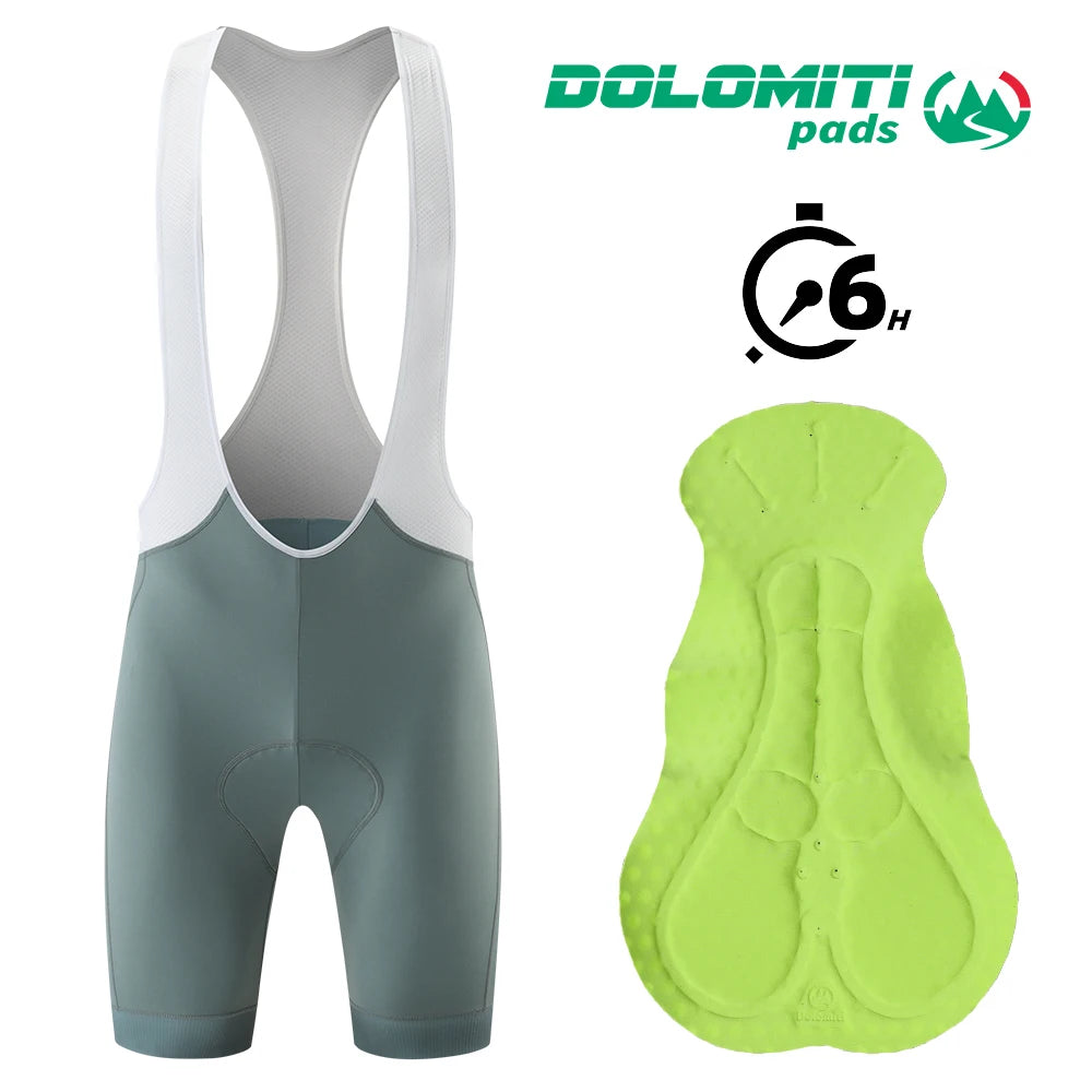RION Women Men Cycling Bib Shorts Mountain Bike Breathable Padded MTB Tights Bicycle Wear Outdoor Sports Italian Dolomiti 6H
