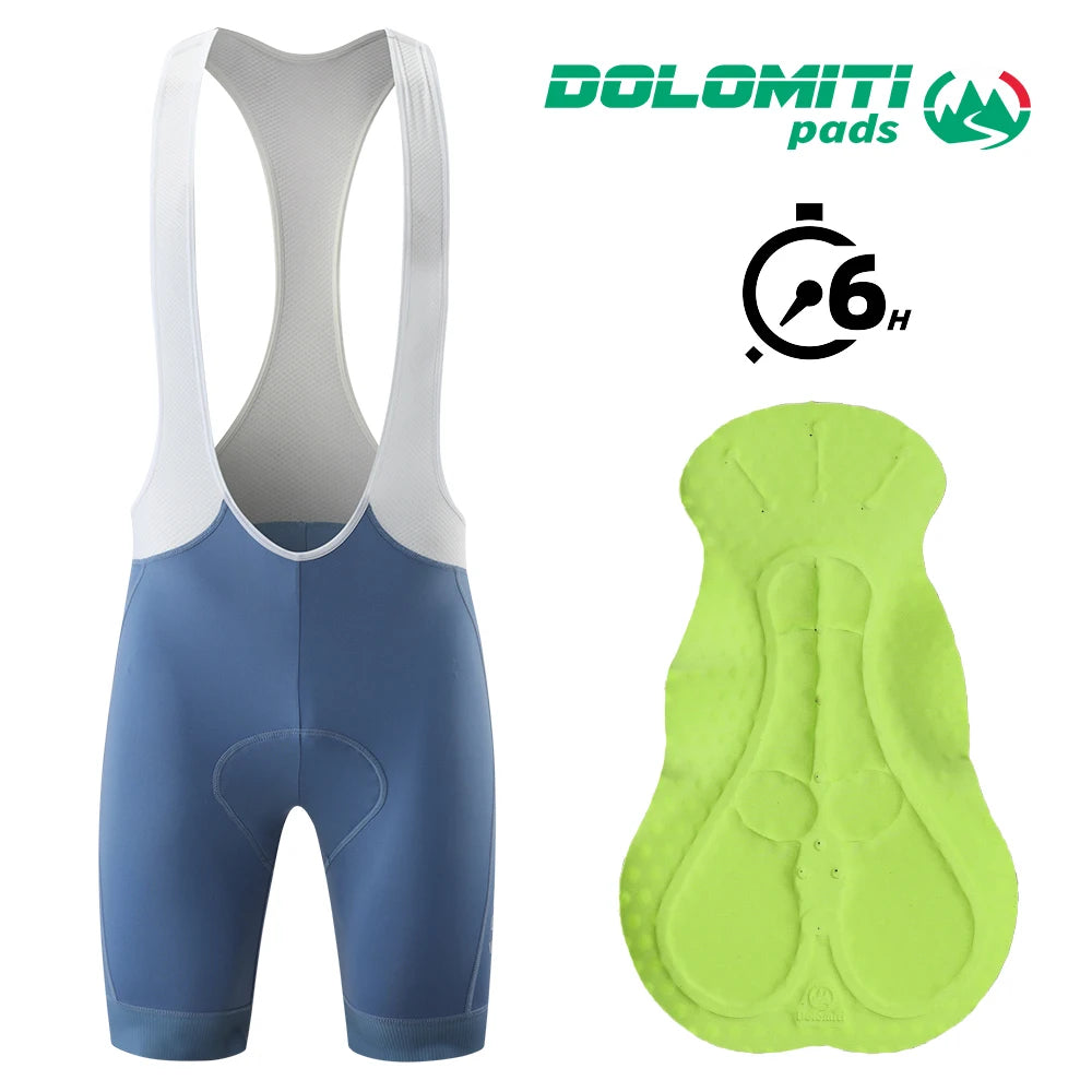 RION Women Men Cycling Bib Shorts Mountain Bike Breathable Padded MTB Tights Bicycle Wear Outdoor Sports Italian Dolomiti 6H