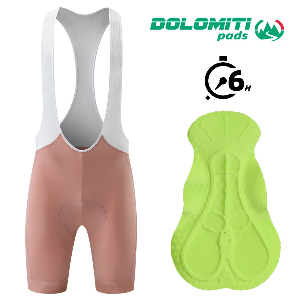 RION Women Men Cycling Bib Shorts Mountain Bike Breathable Padded MTB Tights Bicycle Wear Outdoor Sports Italian Dolomiti 6H