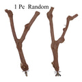 Pet Standing Stick Wild Grape Wood Pole Parrot Cockatiel Parakeet Station Board Bite Claw Grinding Toy Bird Cage Accessories