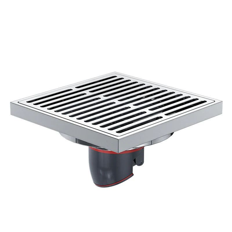 VGX Brass Floor Drain Stripe Anti-Odor Drain Valve Cover Shower Trap Drains Kitchen Bathroom Laundry Room Bathroom Accessories