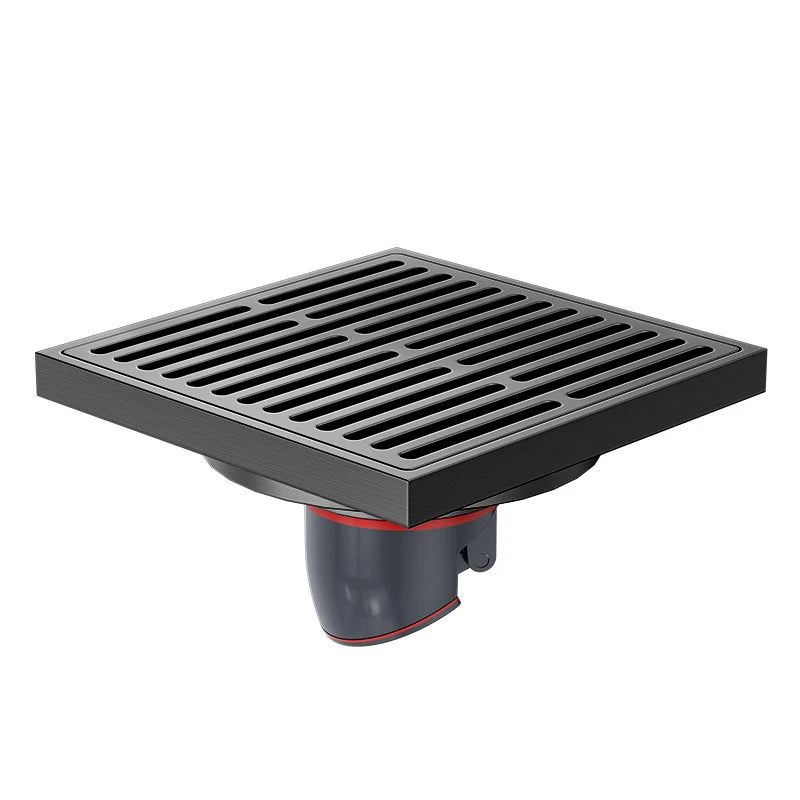 VGX Brass Floor Drain Stripe Anti-Odor Drain Valve Cover Shower Trap Drains Kitchen Bathroom Laundry Room Bathroom Accessories