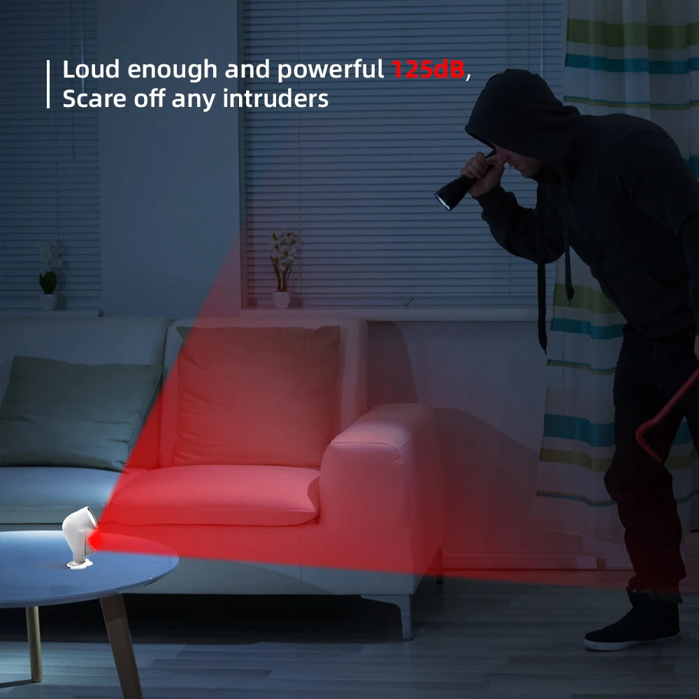 CPVAN 433MHz Wireless Infrared Alarm Detector Burglar PIR Motion Sensor Alarm for Home Security Protection System 125db Sound