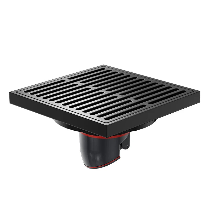 VGX Brass Floor Drain Stripe Anti-Odor Drain Valve Cover Shower Trap Drains Kitchen Bathroom Laundry Room Bathroom Accessories