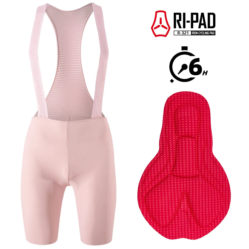 RION Women Cycling Bib Shorts MTB Tights Mountain Bike Jumpsuit Female Braces Bibs Road Bicycle Clothing 8H Dolomiti Pro Summer