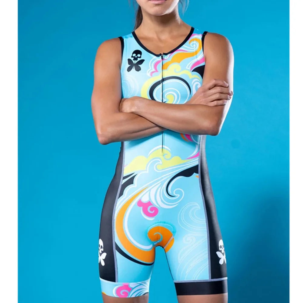 2023 Betty Woman Triathlon Cycling Skinsuit Summer Sleeveles Swimwear Custom Pro Bike Suit Ciclismo Cycling MTB Clothes Jumpsuit