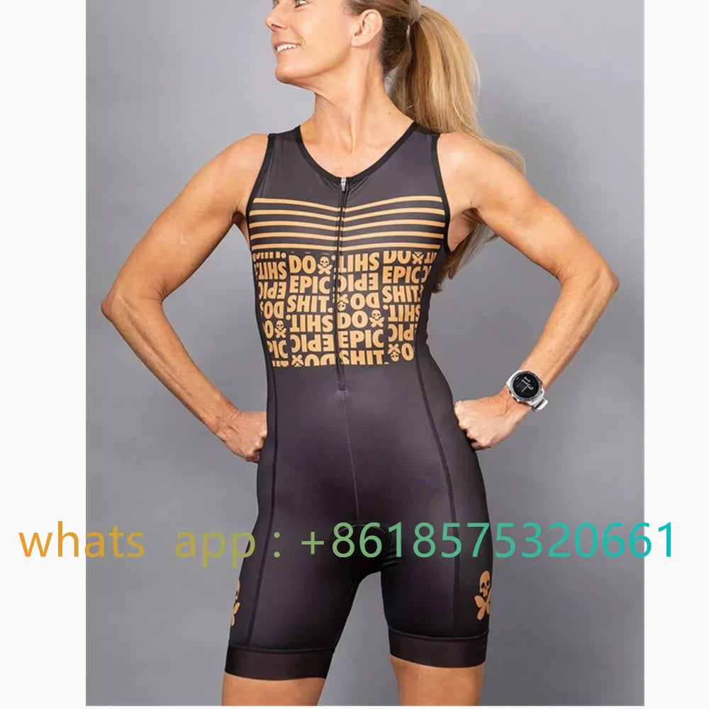 2023 Betty Woman Triathlon Cycling Skinsuit Summer Sleeveles Swimwear Custom Pro Bike Suit Ciclismo Cycling MTB Clothes Jumpsuit