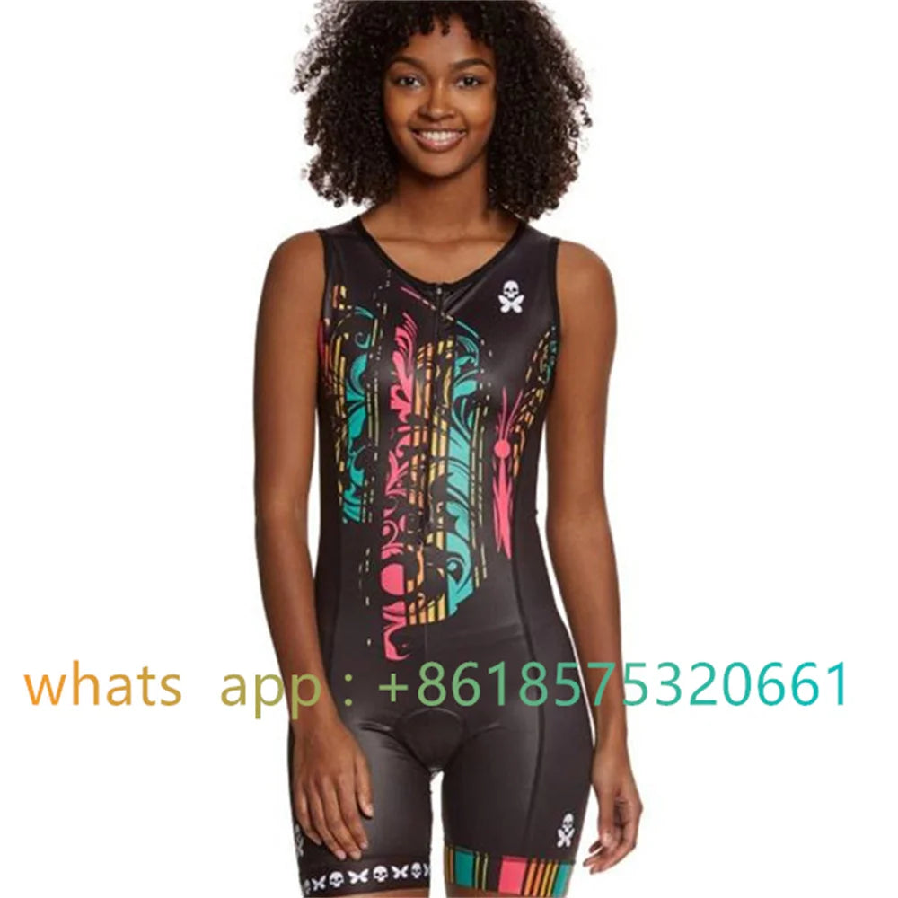 2023 Betty Woman Triathlon Cycling Skinsuit Summer Sleeveles Swimwear Custom Pro Bike Suit Ciclismo Cycling MTB Clothes Jumpsuit